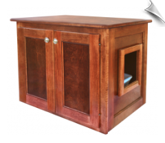 Handcrafted Cat Litter Box - End Table